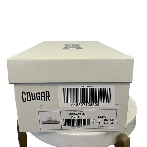 Cougar Pepa Slip On Platform Sandals Size 8 EU 38.5 Oyster Off White Womens NEW - Picture 9 of 9